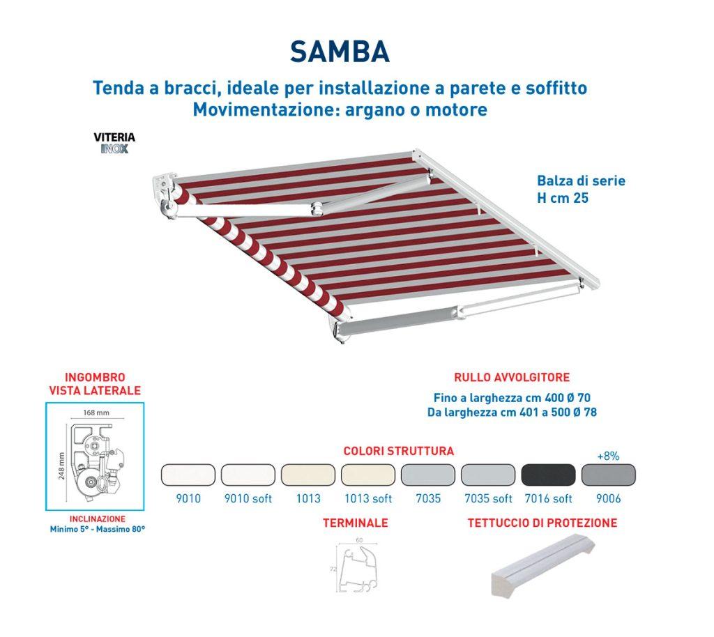 Samba - Tende da sole a bracci estensibili - Trucchia
