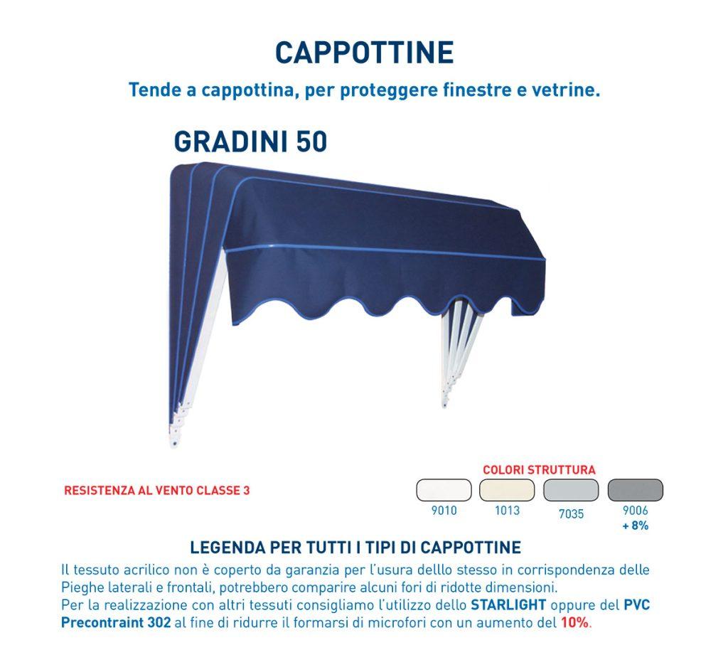 Gradini 50 - Tende da sole a cappottina - Trucchia